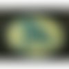 Écusson thermocollant- motif: vespa- vert largeur 6cm sur hauteur 4,5cm