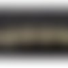 Ruban brodé sur tulle noir hauteur de broderie 40 mm / largeur totale 70 mm