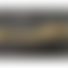 Ruban paillette doré monté sur tulle, largeur paillette 30 mm  / largeur totale 60 mm