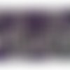 Tissus velours blanc et violet largeur 150 cm