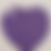 Petite coudiere simili daim violet motif coeur largeur 10 cm /hauteur 10 cm