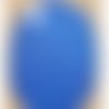 Petite coudiere polyester/enduit bleu roi hauteur 10 cm / largeur 7.5 cm