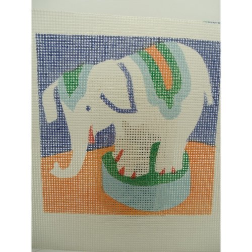 Canevas motif elephant 20x20 cm