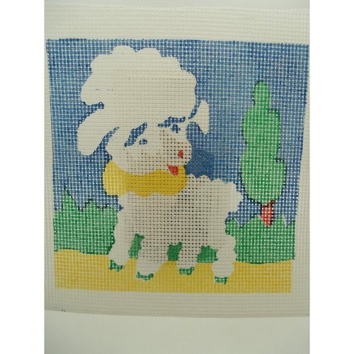 Canevas motif mouton 20x20 cm