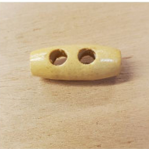 Bouton/buchette bois clair  longueur 25 mm / epaisseur 1 cm