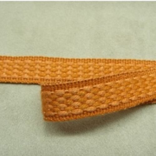 Lot de 5 metres ruban ameublement orange 15 mm