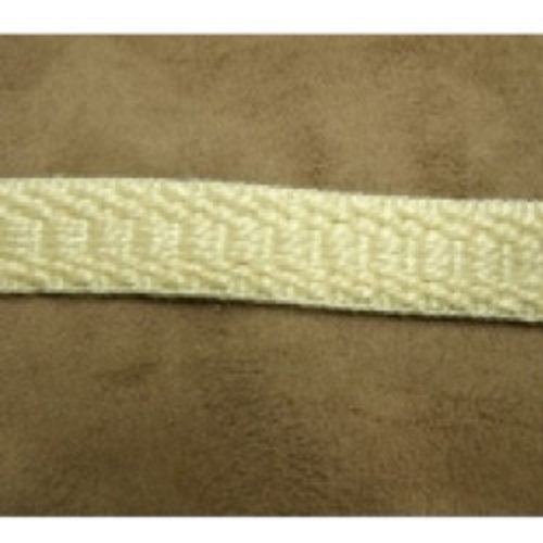 Lot de 5 metres ruban ameublement beige 15 mm