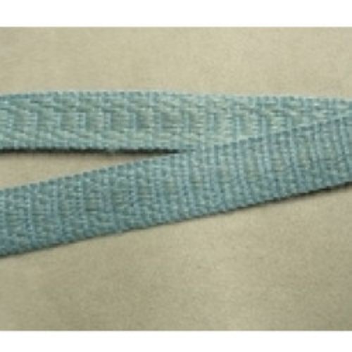 Lot de 5 metres ruban ameublement bleu ciel 15 mm