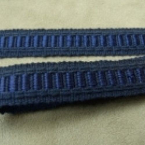 Lot de 5 metres ruban ameublement bleu 15 mm