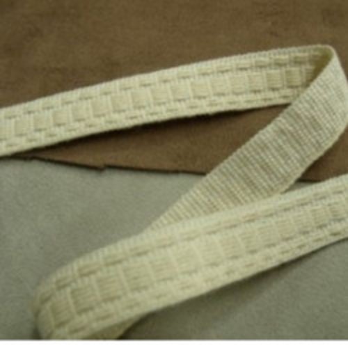 Lot de 5 metres ruban ameublement blanc cassé 15 mm