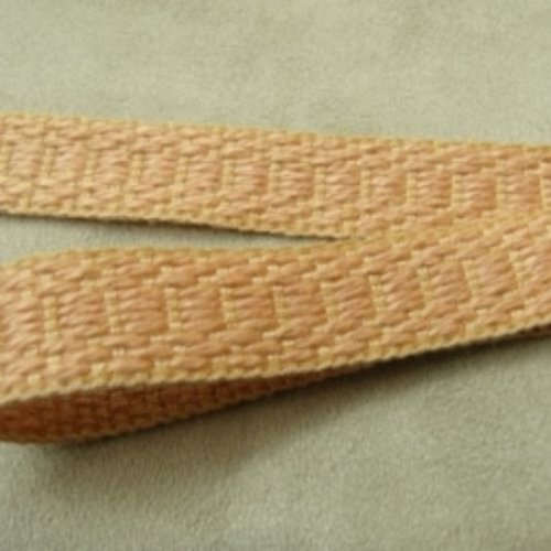 Lot de 5 metres ruban ameublement saumon 15 mm