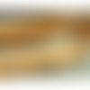 Lot de 10 metres ruban ameublement orange & blanc 100% coton 35 mm
