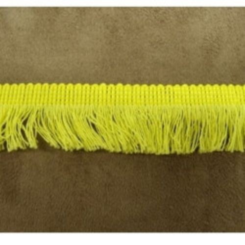 Lot de 20 metres ruban frange jaune 20 mm