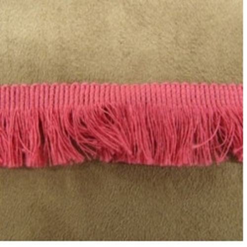 Lot de 20 metres ruban frange rose 20 mm