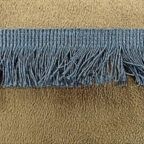 Lot de 20 metres ruban frange bleu pétrole 20 mm