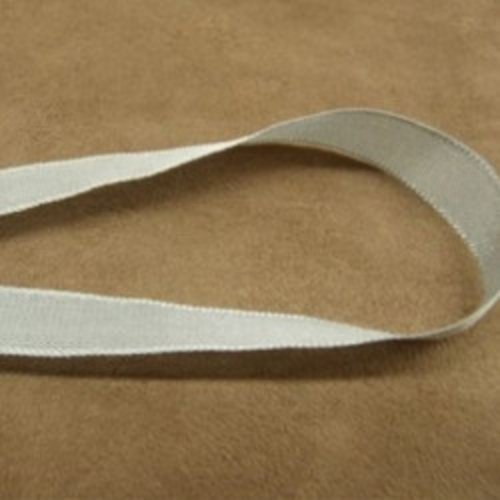 Lot 20 metres de ruban extra fort gris perle 15 mm