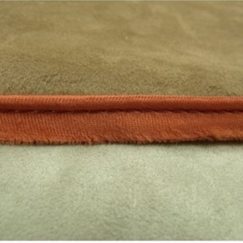Lot de 10 metres ruban / biais passepoil satin brique 10 mm