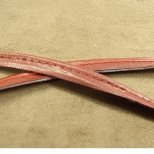 Lot de 10 metres ruban / biais passepoil skai rouge 10 mm