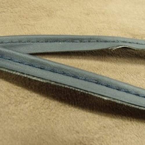 Lot de 10 metres ruban / biais passepoil skai bleu marine 10 mm