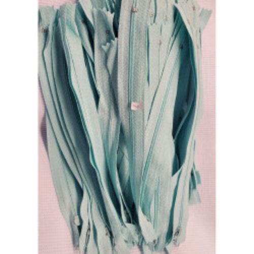 Lot de 100 fermetures à glissière vert d'eau  20 cm