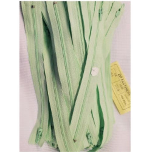 Lot de 100 fermetures à glissière vert anis 20 cm