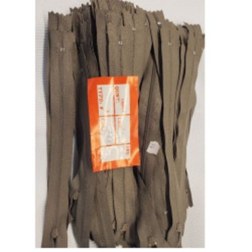 Lot de 100 fermeture a glissiere vert kaki  20 cm