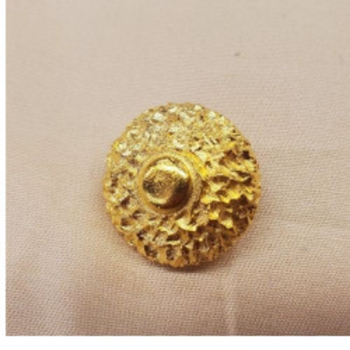 Bouton / bijou métal doré -22 mm