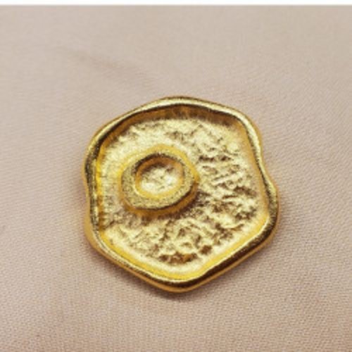 Bouton/ bijoux métal doré 30 mm