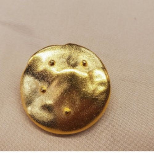 Bouton/ bijoux métal doré 30 mm