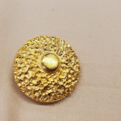 Bouton /bijoux métal doré 30 mm
