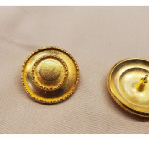 Bouton bijou en métal doré 26 mm