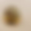 Bouton/bijou métallique oval léger doré 25 mm