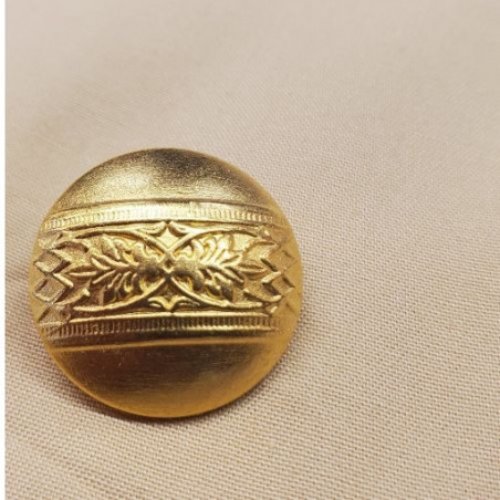 Bouton/bijou métallique léger doré 23 mm