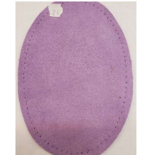 Coudière simili daim parme hauteur 13,5 cm / largeur 9,5 cm
