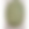 Coudière simili daim vert clair hauteur 13,5 cm /largeur  9,5 cm
