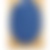 Coudière simili daim bleu roi  hauteur 13,5 cm / largeur 9,5 cm