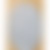 Coudière motif simili daim bleu clair hauteur 13,5cm / largeur 9 ,5cm