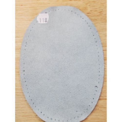 Coudière motif simili daim bleu clair hauteur 13,5cm / largeur 9 ,5cm