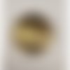 Bouton/bijou métal incurvé doré  25 mm