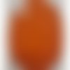Petite coudiere simili daim orange largeur 7,5 cm /hauteur 10 cm
