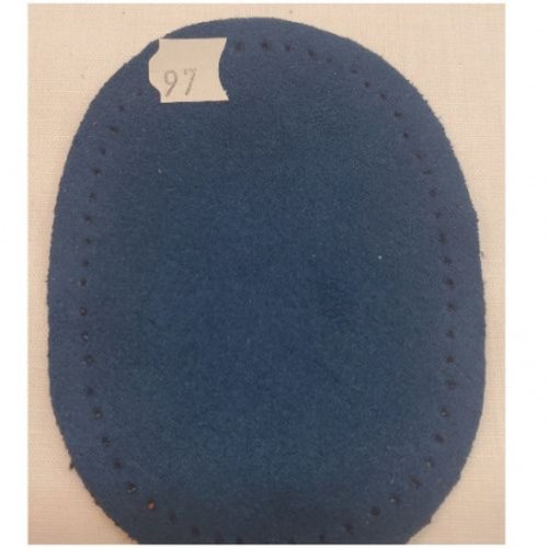 Petite coudière en simili daim bleu roi largeur 7,5 cm /hauteur 10 cm