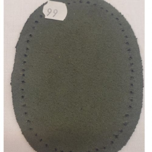 Petite coudiere simili daim vert largeur 7,5 cm /hauteur 10 cm