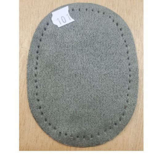 Petite coudiere simili daim vert kaki largeur 7,5 cm /hauteur 10 cm