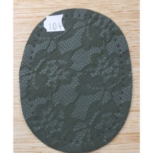 Coudiere motif dentelle vert foncé petit modèle 10.5 cm x 7.5 cm