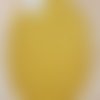 Coudière motif simili daim jaune moutarde petit modèle (10,5 cm x 7,5 cm)