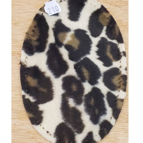 Coudières motif léopard classique hauteur 13,5 cm /largeur 9,5 cm