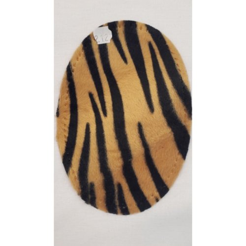 Coudières velours motif tigre hauteur 13,5 cm /largeur 9,5 cm