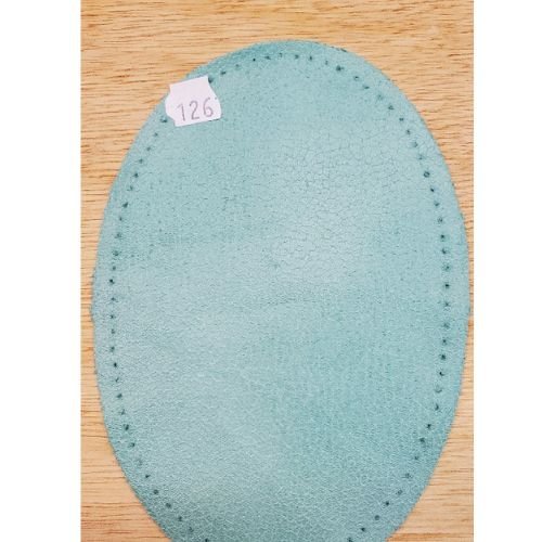 Coudière en polyester enduit vert menthe hauteur 13,5 cm /largeur 9,5 cm