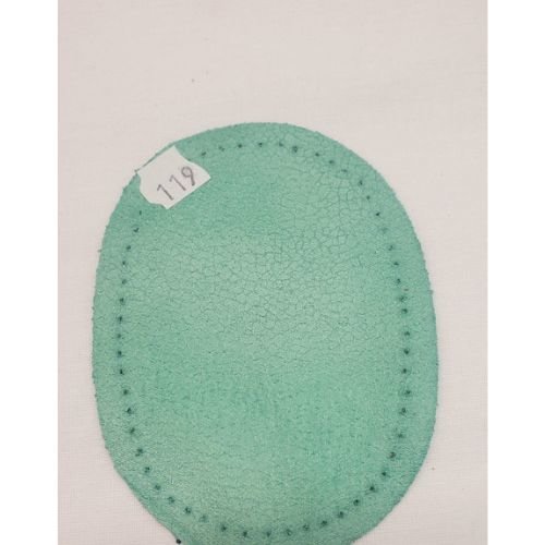 Coudières polyester/enduit petit modèle vert menthe hauteur 10,5 cm / largeur  7,5 cm
