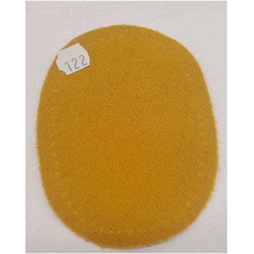 Coudière jaune moutarde en polyester hauteur 10,5 cm / largeur  7,5 cm